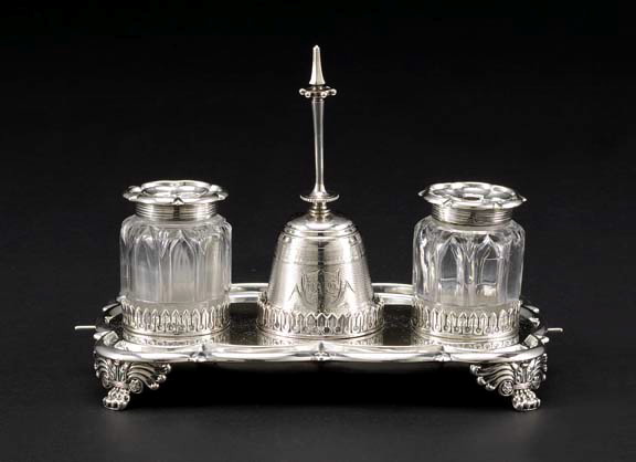 Appraisal: George IV Sterling Silver Standish hallmarked London - by Joseph