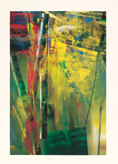 Appraisal: GERHARD RICHTER Victoria I Offset color lithograph on heavy white