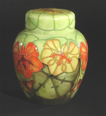 Appraisal: Nasturtium' a Moorcroft Pottery Collector's Club ginger jar and cover