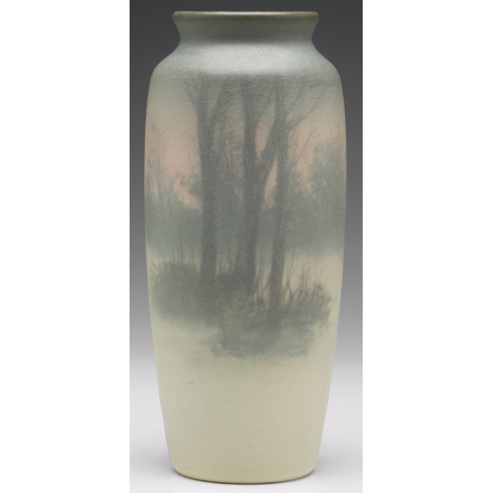 Appraisal: Good Rookwood vase a soft and delicate Vellum glaze with