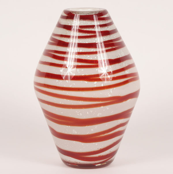 Appraisal: AVEM Murano art glass vase attributed to Giulio Radi paper