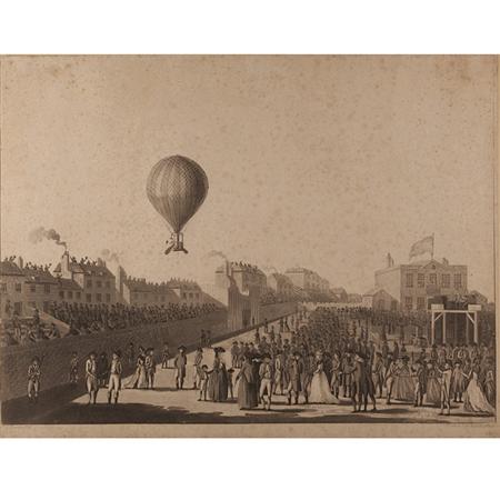 Appraisal: Brewer VIEW OF MR LUNARDI'S BALLOON ASCENDING F ARTILLERY GROUND