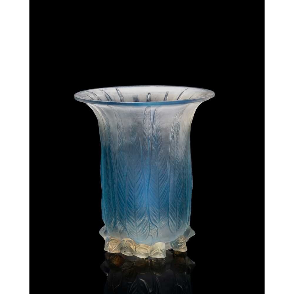 Appraisal: REN LALIQUE FRENCH - EUCALYPTUS VASE NO designed opalescent and