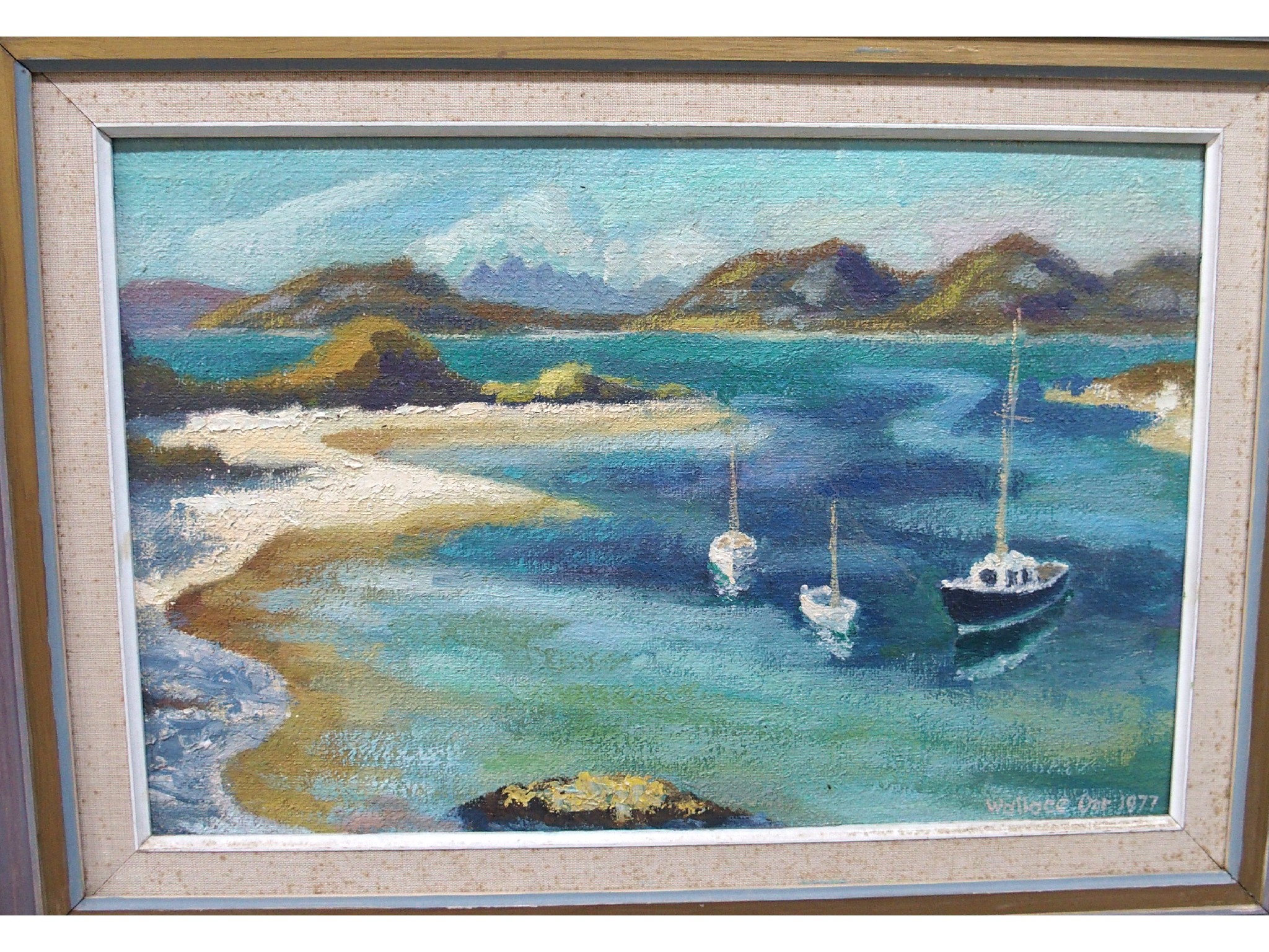 Appraisal: WALLACE ORR Morar Estuary oil on board Hamilton Glass Dutch