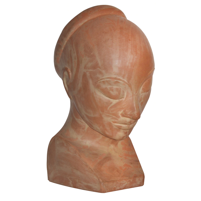 Appraisal: Vivian Wall American th century ''Bust '' c terra cotta