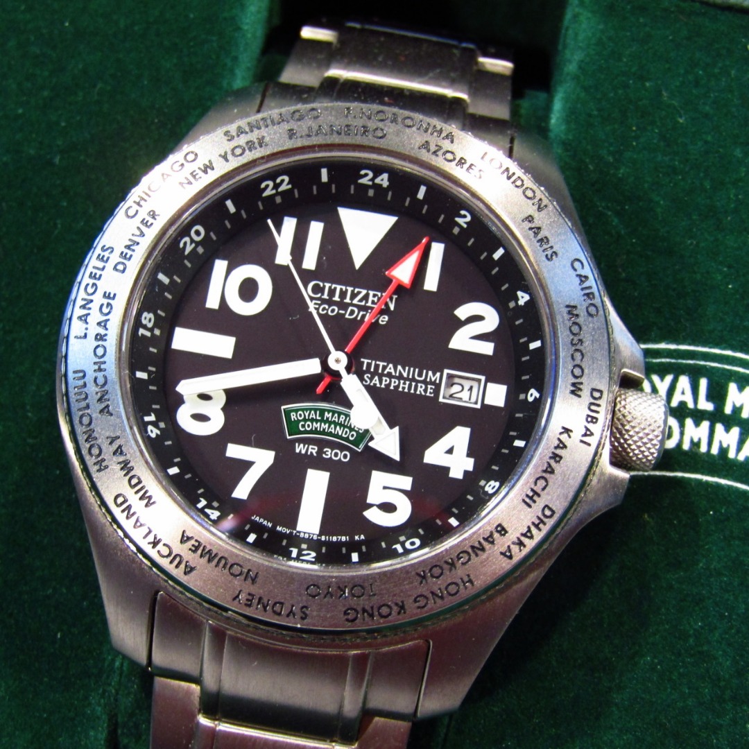 Appraisal: A Citizen Royal Marines Commando gentleman's wristwatch the cm dia