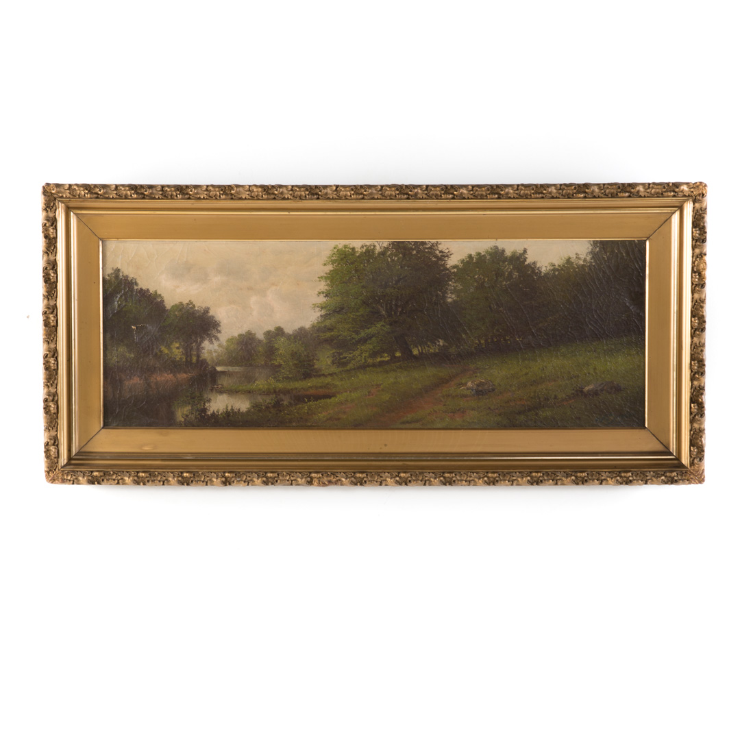 Appraisal: William Snyder Landscape with Stream oil William McKendree Snyder American