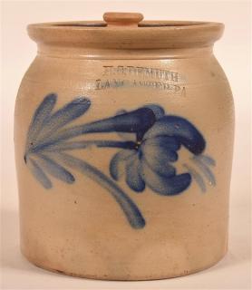 Appraisal: H C Demuth Lancaster PA Stoneware Crock Very Rare H