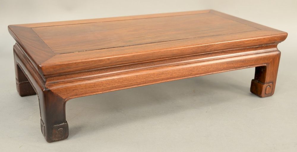 Appraisal: Small hardwood low table footrest China th century height inches