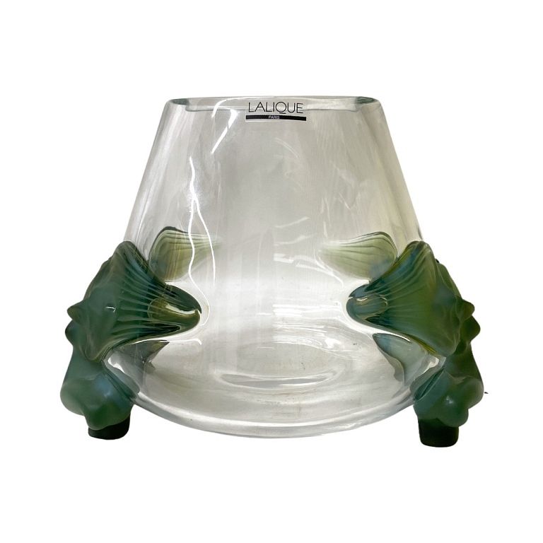 Appraisal: Lalique Antinea Vase Lalique Antinea Vase Style Measures approximately inches