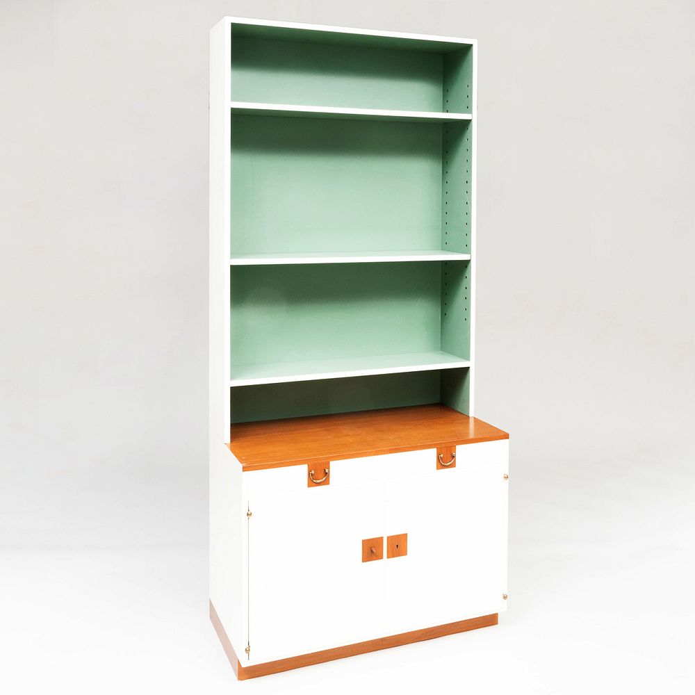 Appraisal: Pair of Josef Frank Designed Wood and Pressboard Bookcases ft