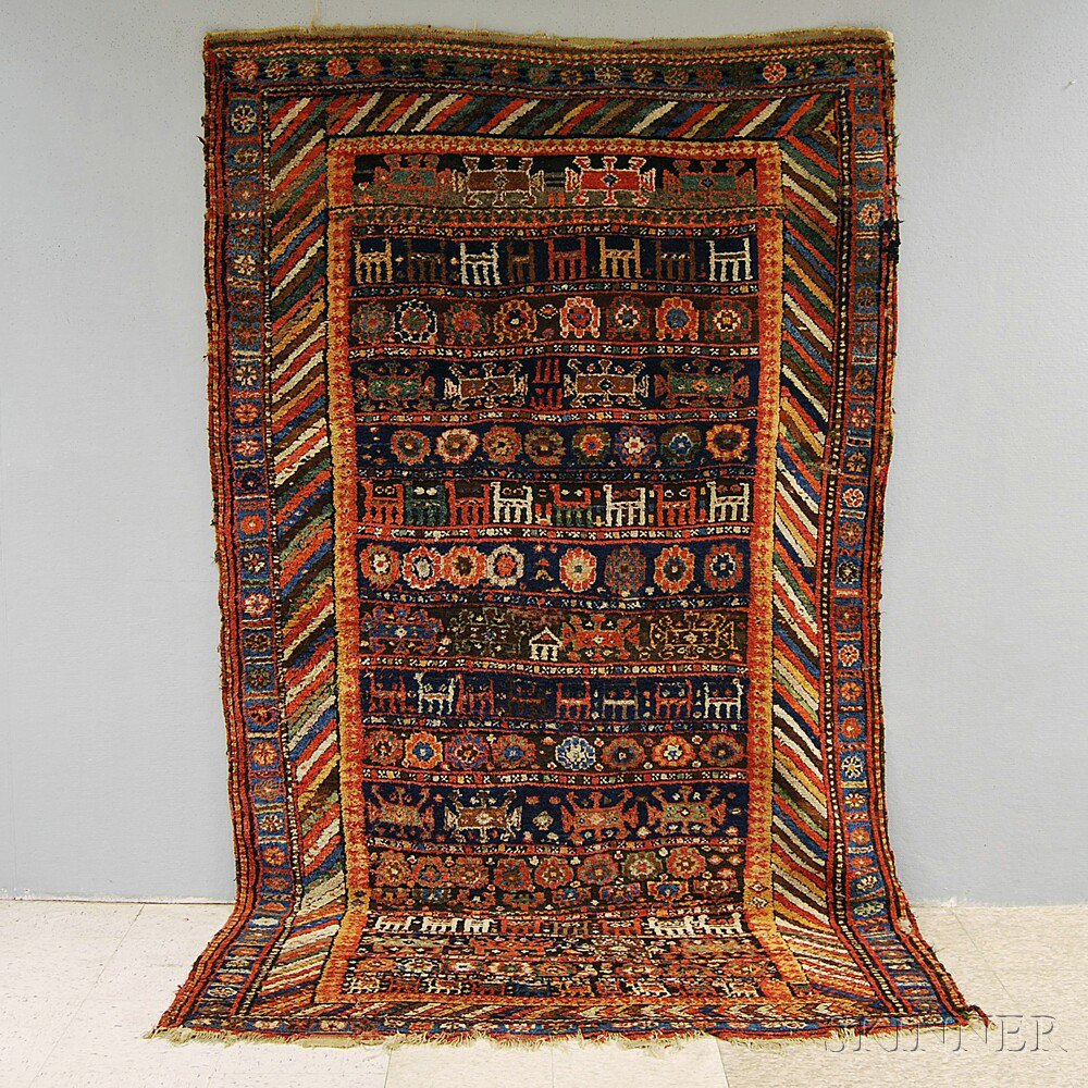 Appraisal: Kurdish Rug Northwest Persia late th century ft in x