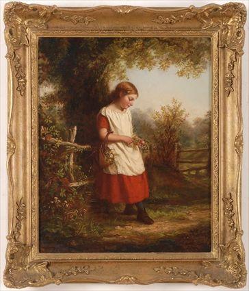 Appraisal: CATHERINE S F SWIFT - THE MAIDEN Oil on canvas