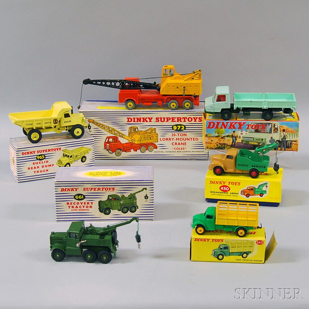 Appraisal: Six Meccano Dinky Toys Die-cast Metal Vehicles England and France