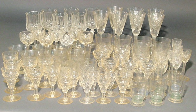 Appraisal: Group of Waterford type glassware- stemware tumblers cordials etc