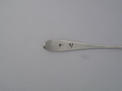 Appraisal: JOHN EWEN A pointed end teaspoon script initials indistinct c