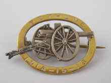 Appraisal: Military interest A French World War I brooch decorated with