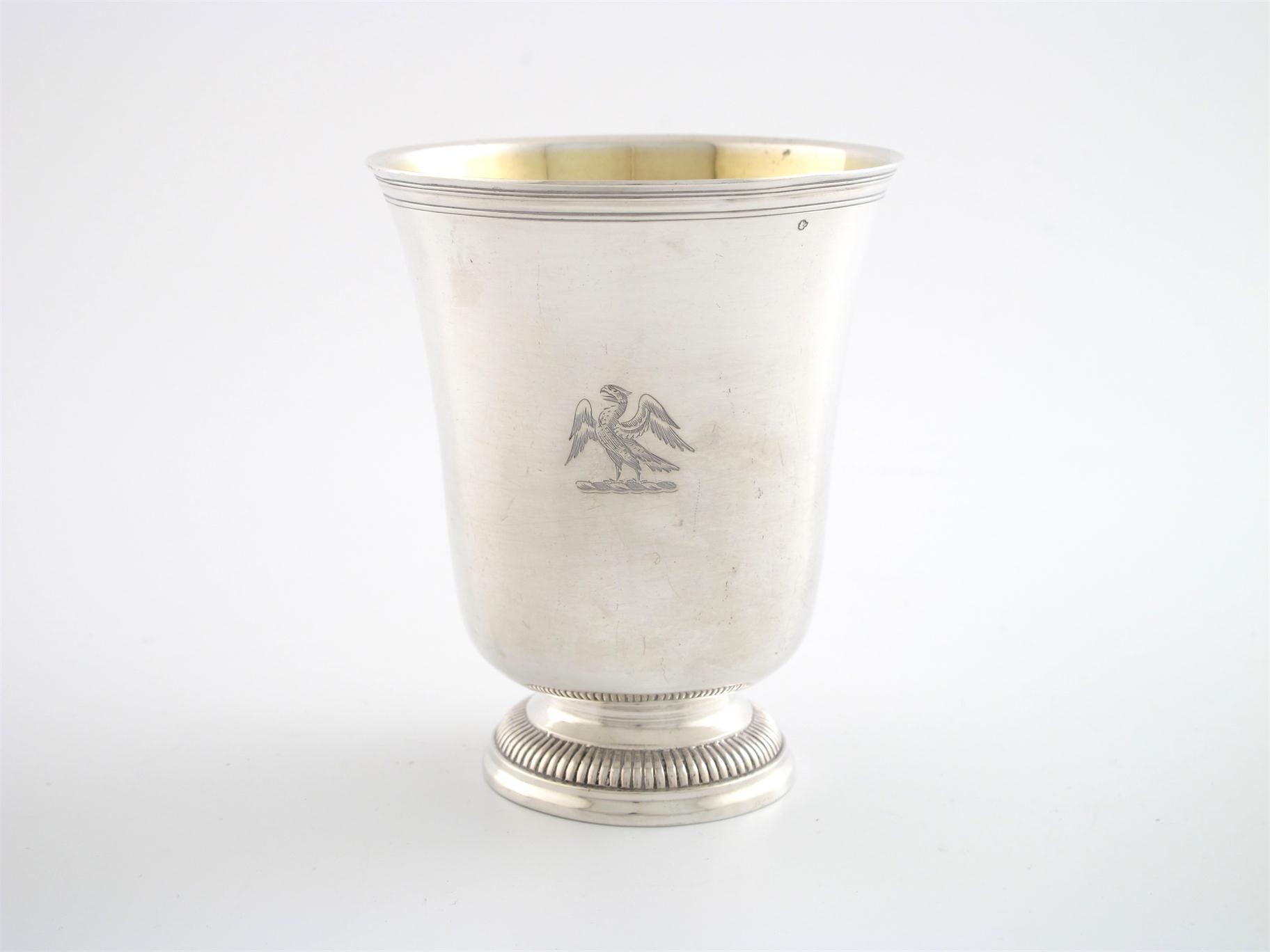 Appraisal: A late th century French silver beaker