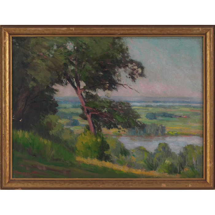 Appraisal: Robert Fletcher Gilder American - ''Landscape '' oil on canvas