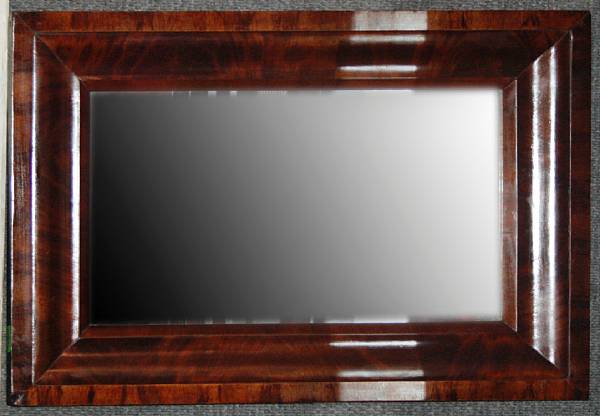 Appraisal: A Victorian mahogany mirror late th century height in width