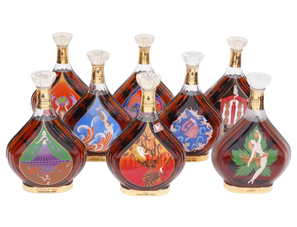 Appraisal: ERTE GRANDE CHAMPAGNE COGNAC BOTTLESRomain de Tirtoff Russia - Collection