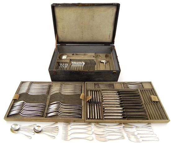 Appraisal: SILVER French flatware set by Emile Puiforcat b - d