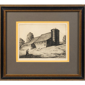 Appraisal: Alice Standish Buell American - Vermont Landmark drypoint on wove