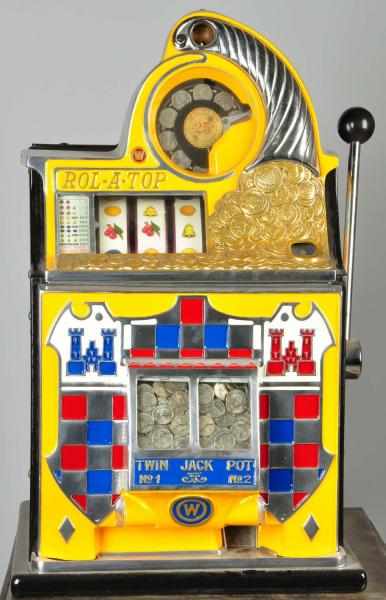 Appraisal: Foreign Coin Checkerboard Rol-A-Top Machine Description Appears to be in