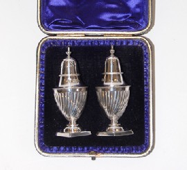 Appraisal: BOXED STERLING SILVER CRUETS