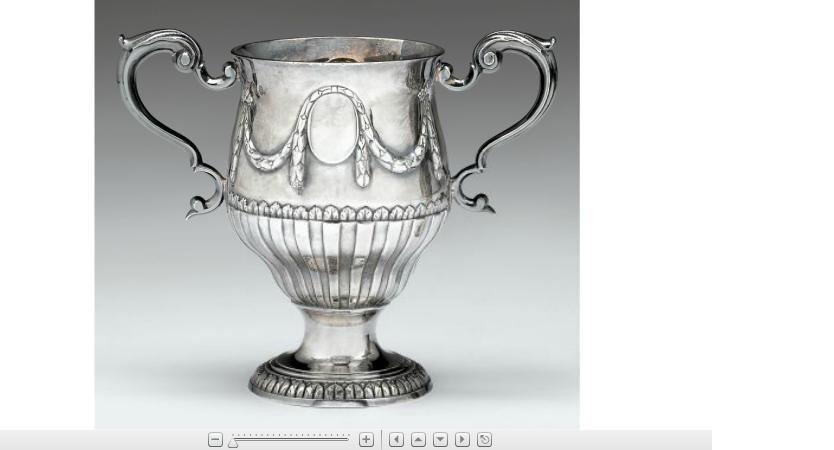 Appraisal: George III Irish sterling silver cup two handle cupmatthew west