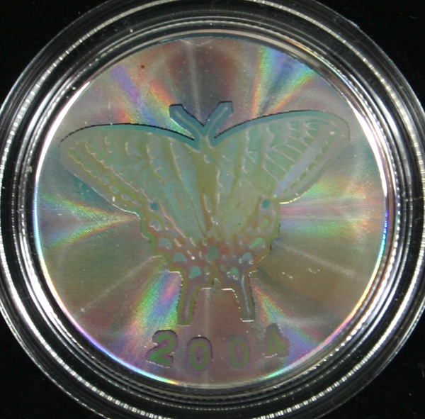 Appraisal: Canadian Cent Tiger Swallowtail Hologram Coin