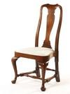 Appraisal: SIDECHAIR - Custom Bench-Made Classic Mahogany Queen Anne Chair by