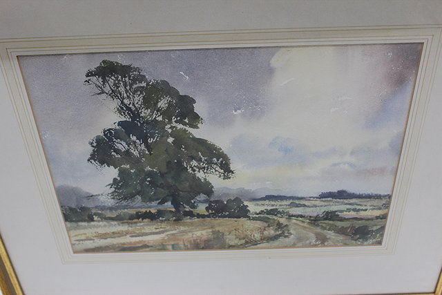 Appraisal: ROLAND CRAMPTON TH CENTURY SCHOOL - 'Norfolk landscape' watercolour signed