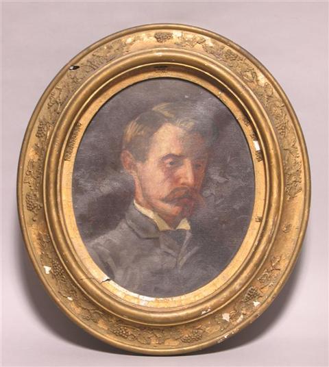 Appraisal: HENRY GOLDEN DEARTH AMERICAN - PORTRAIT OF C W BURPEE