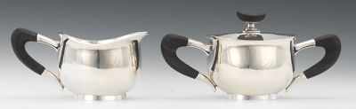 Appraisal: A Sterling Silver Sugar and Creamer by Frederick A Miller