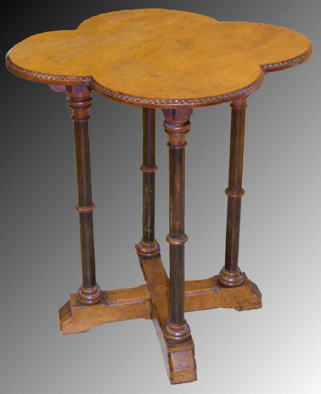 Appraisal: Late th century Arts Crafts oak occasional table the square