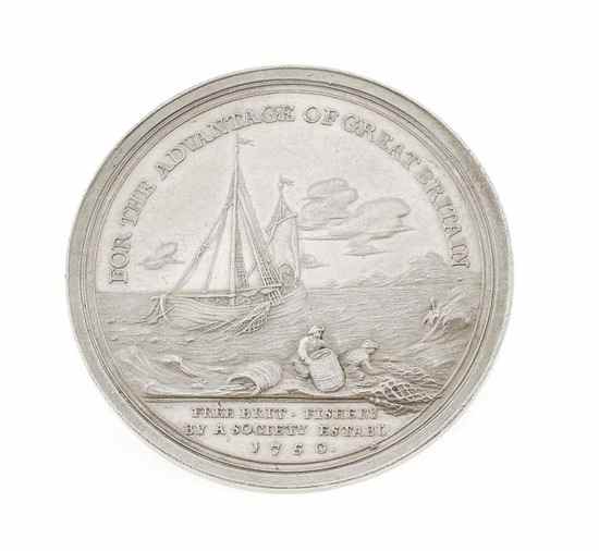 Appraisal: George II Formation of the Free Fishery Society silver medal