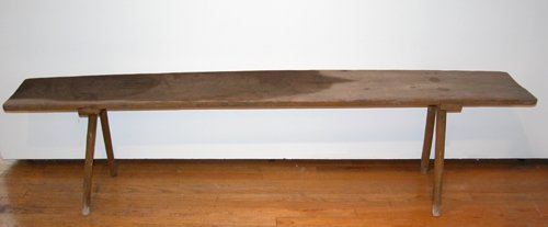 Appraisal: Artist Eastern Pennsylvania Title Stick Benches Date early th century