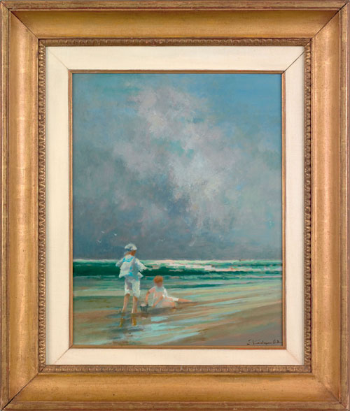 Appraisal: Donald Roy Purdy American b oil on board coastal scene