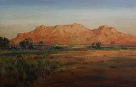 Appraisal: Robert Wilson born Last Light Central Australia oil on board