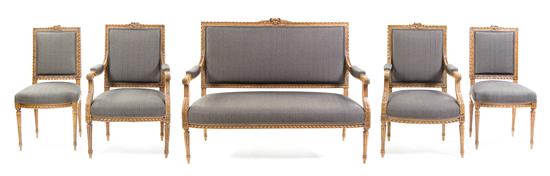 Appraisal: Sale Lot A Louis XVI Style Parlor Suite late th