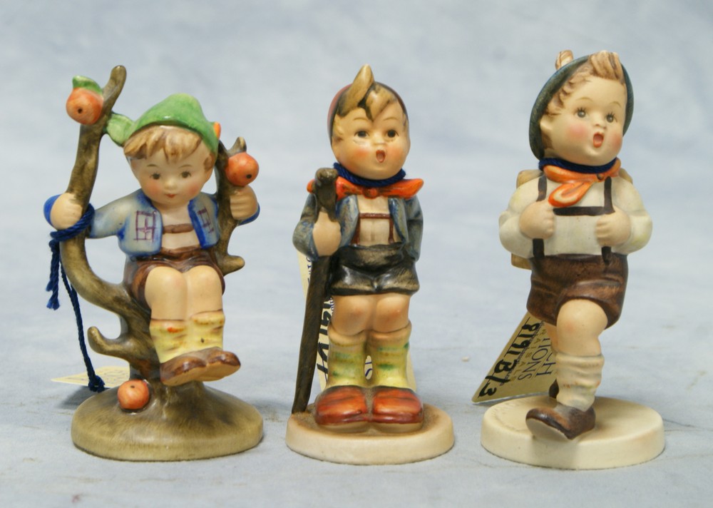 Appraisal: Hummel figurines Apple Tree Boy Hum chip to base Little