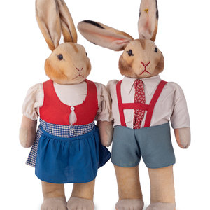 Appraisal: A Pair of Steiff Hansel and Gretel Rabbits likely store