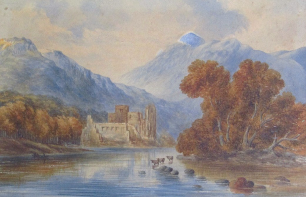 Appraisal: E E Harrison thC School Kilchurn Castle Loch Awe watercolour