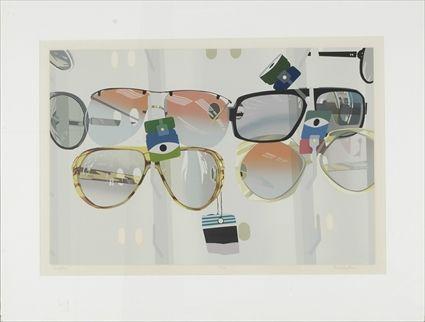 Appraisal: David Sullivan th C Sunglasses Screen print signed lower right