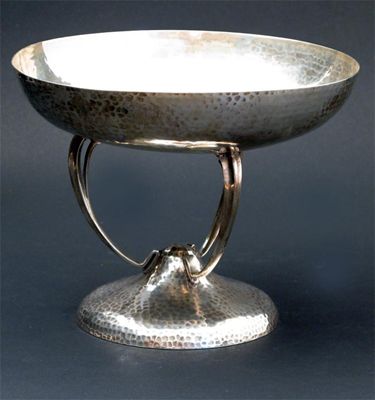 Appraisal: A Scottish silver tazza by PE Sons tripod stem with