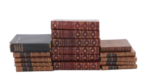 Appraisal: Books Fine leatherbound literature limited deluxe edition no Scott Sir