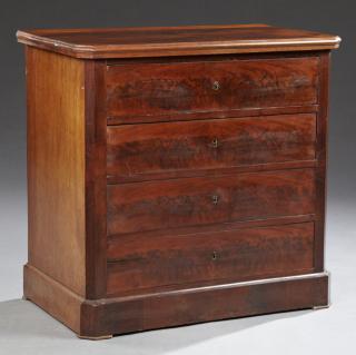 Appraisal: French Louis Philippe Carved Mahogany Commode t French Louis Philippe