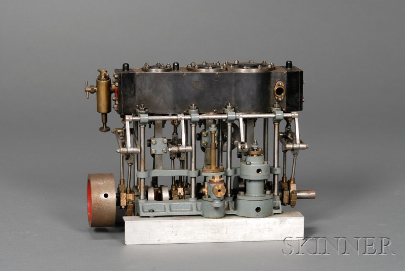 Appraisal: Working Model of a Stuart Triple Expansion Steam Engine cast