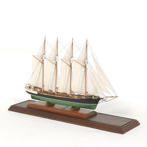 Appraisal: FINE MODEL OF THE FOUR MASTED YACHT FORESTER IN CUSTOM